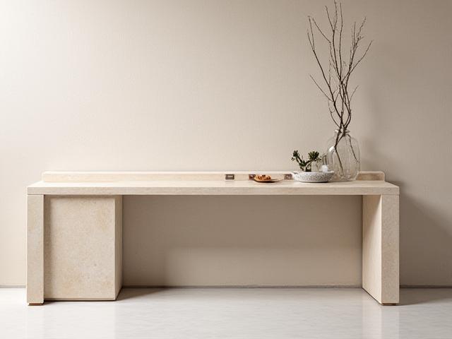 Konsolbord Svea av travertin